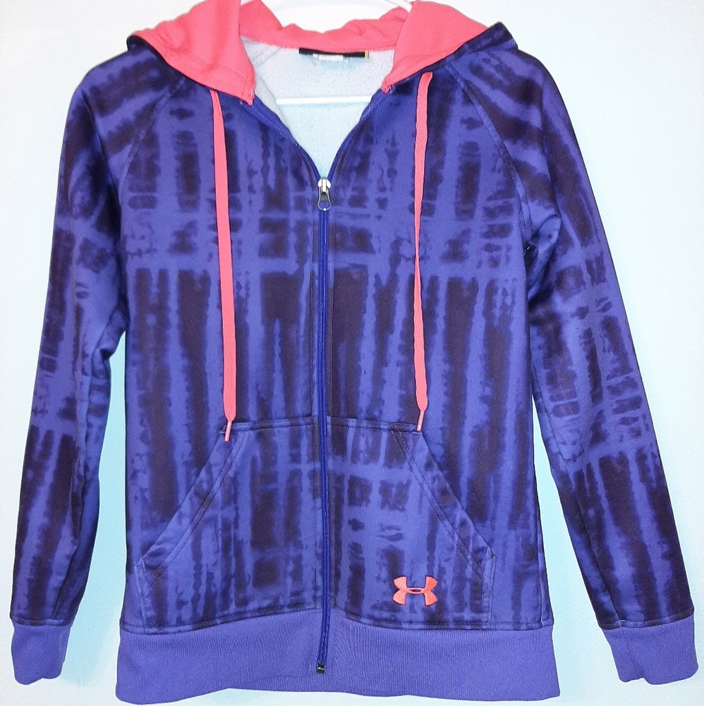 Purple Under Armor zip up hoodie